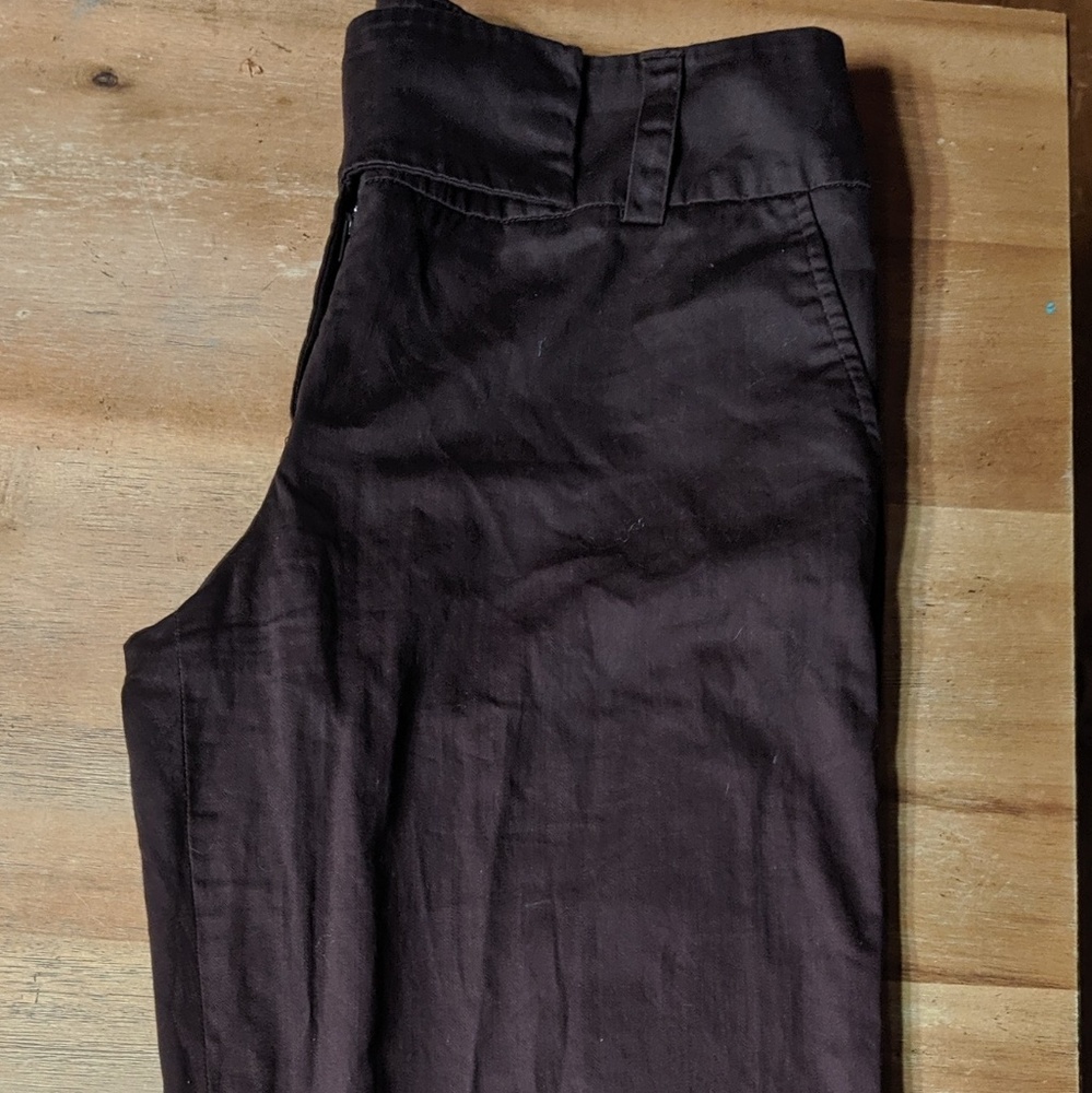 AB Studio brown Capri pants cropped 10 medium